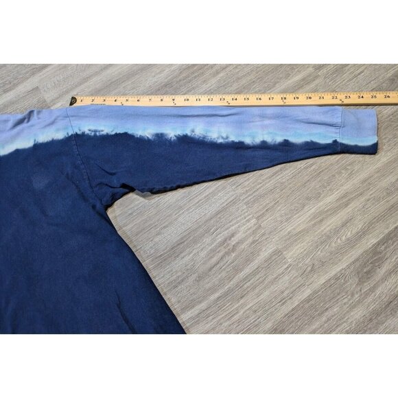 Disneyland California Screamin Adult Large Shirt Blue Tie Dye Vintage Y2K - Picture 9 of 9
